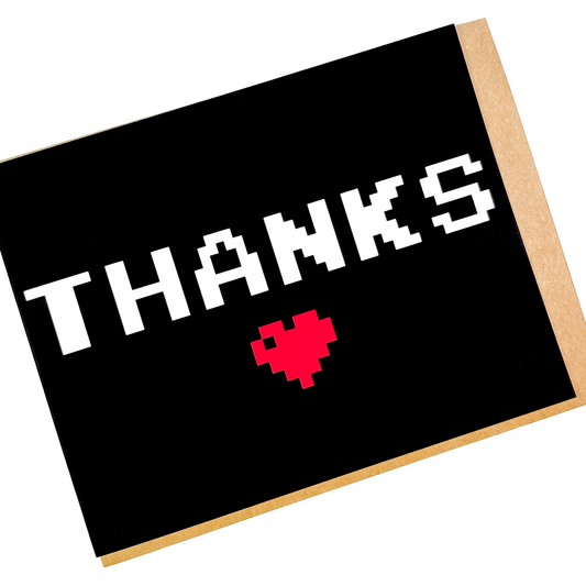 8-Bit Thank You Card
