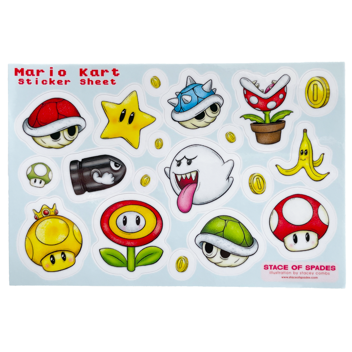 Mario Kart Sticker Sheet
