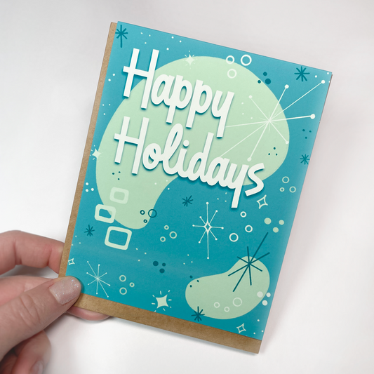 Mod Happy Holidays Holiday Card