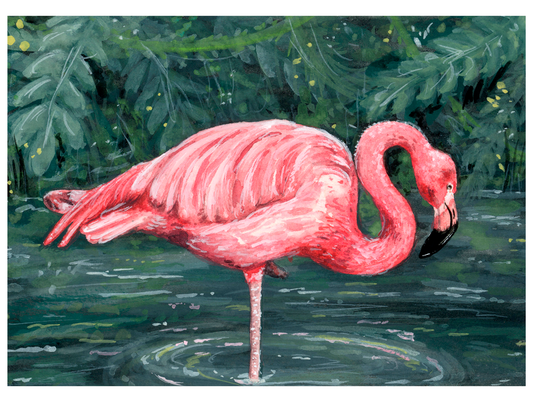 Flamingo Print