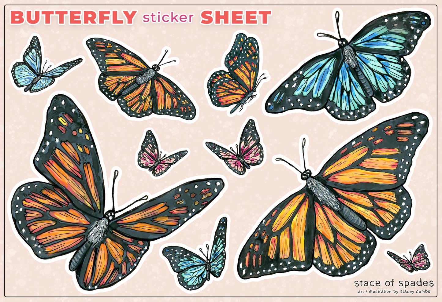 Butterfly Sticker Sheet