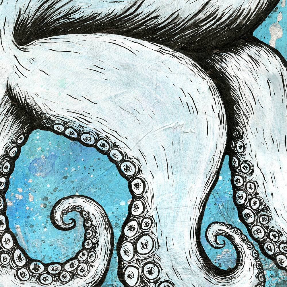 Underwater Octopus Painting