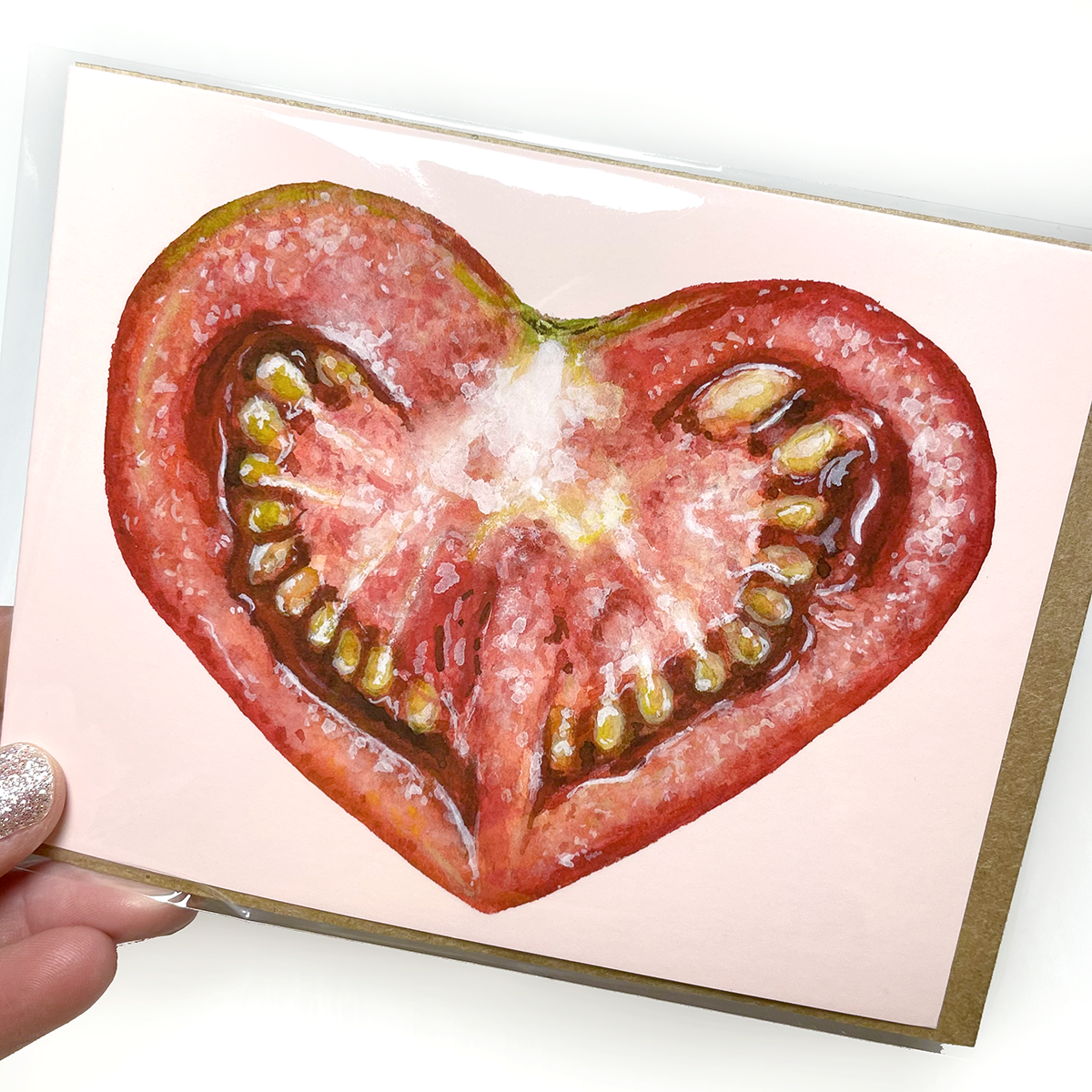 "I Love You From My Head Tomatoes" Greeting Cards & Stickers