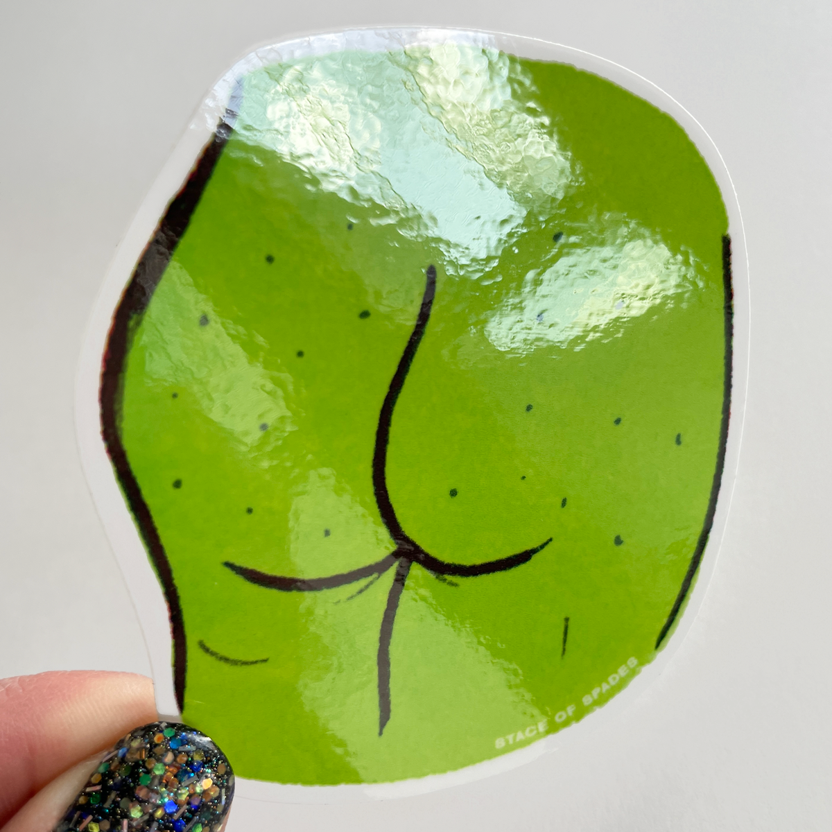 Big Green Butt Sticker