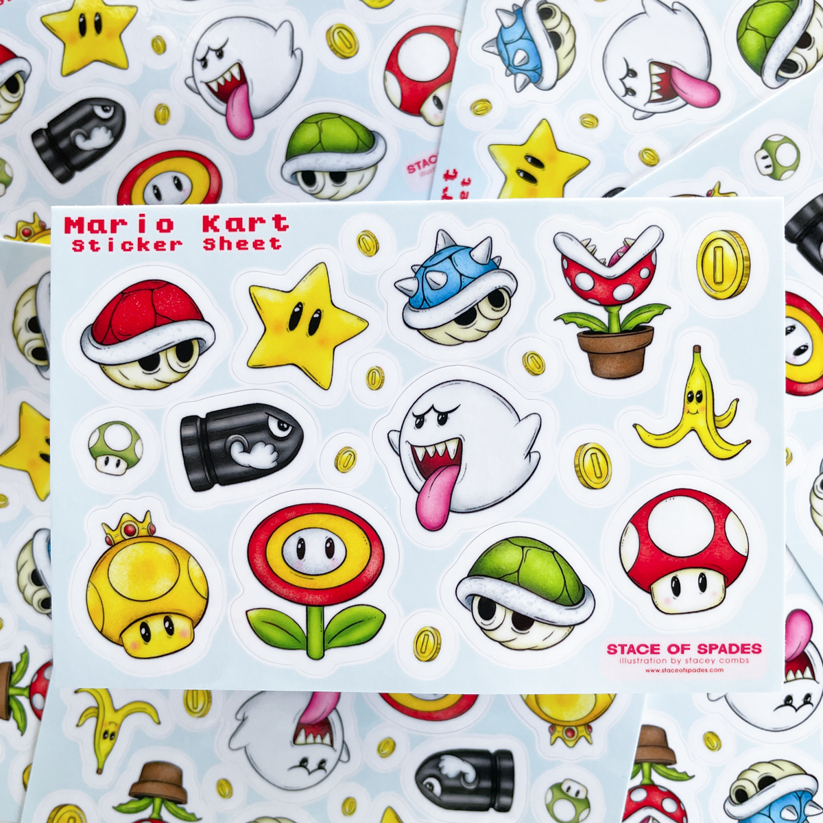 Mario Kart Sticker Sheet