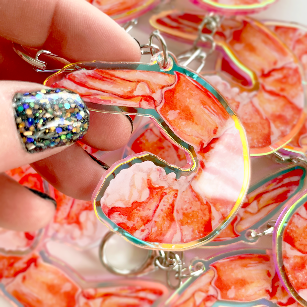 Shrimp Keychains