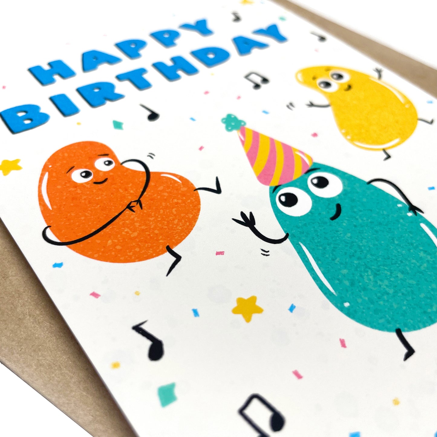 Party Beans Notecard