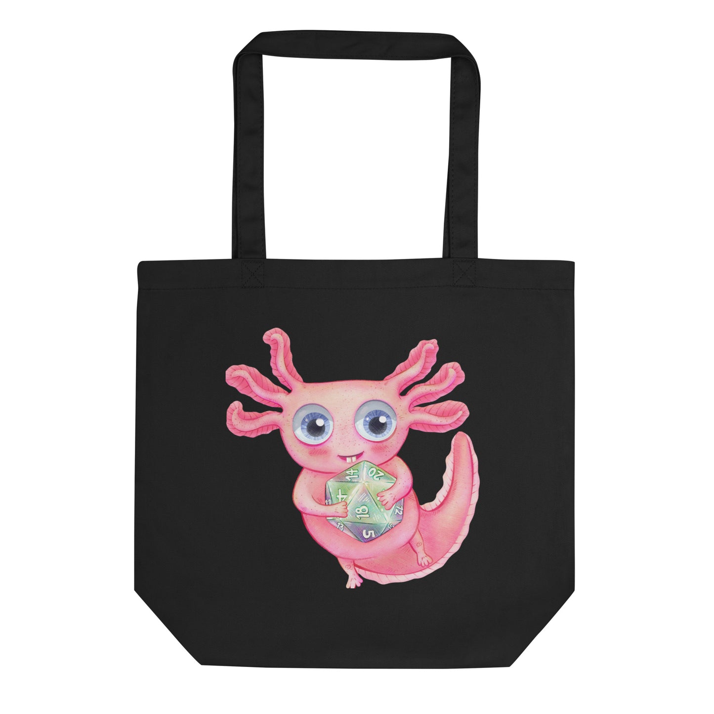 Axolotl with D20 Tote Bag