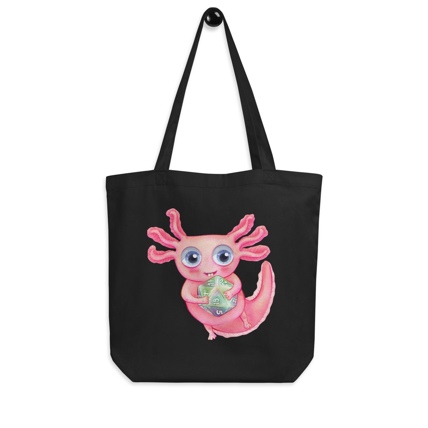 Axolotl with D20 Tote Bag