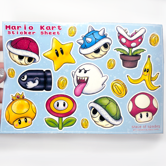 Mario Kart Sticker Sheet