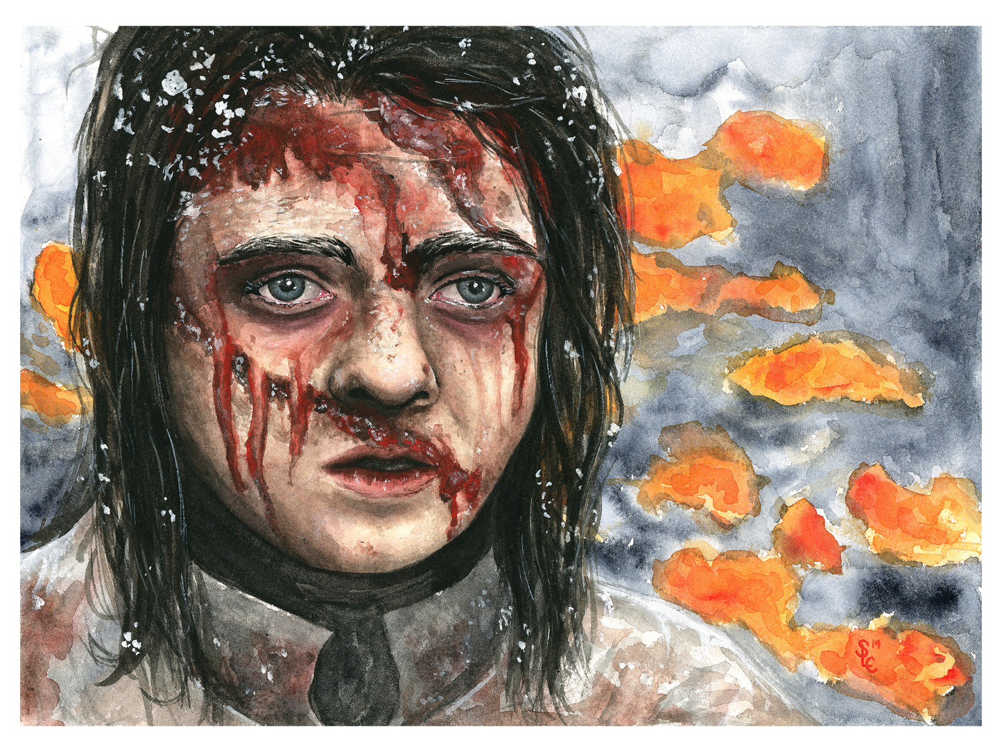 Game of Thrones: Arya Stark Painting