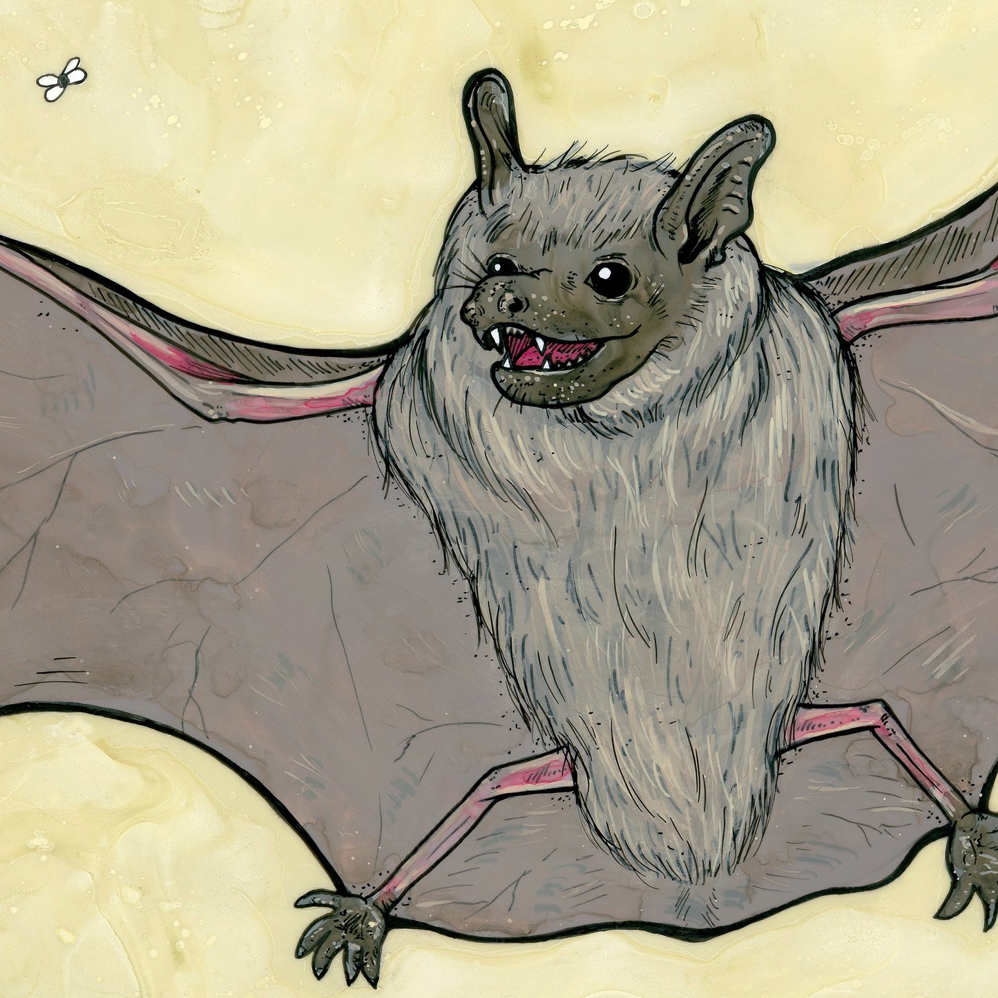 Big Brown Bat Painting