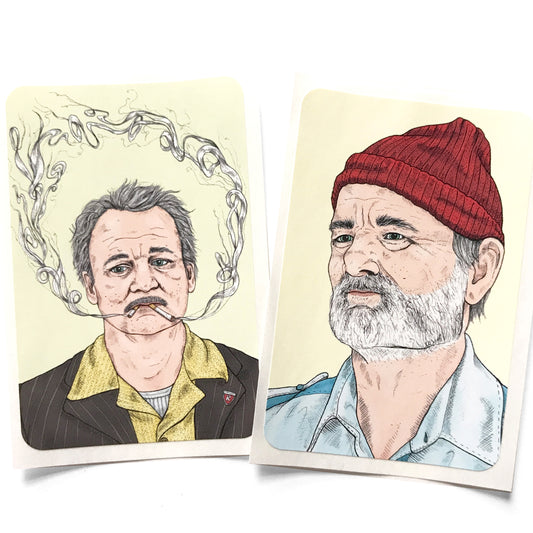 Bill Murray / Wes Anderson Stickers