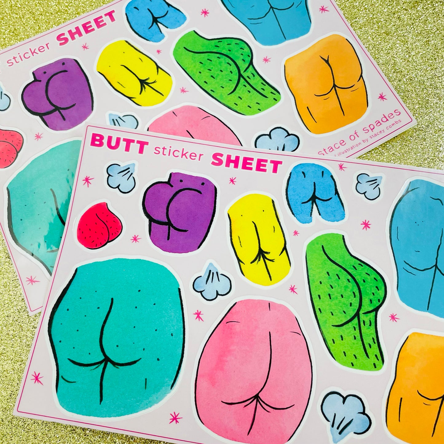 Butt Sticker Sheet