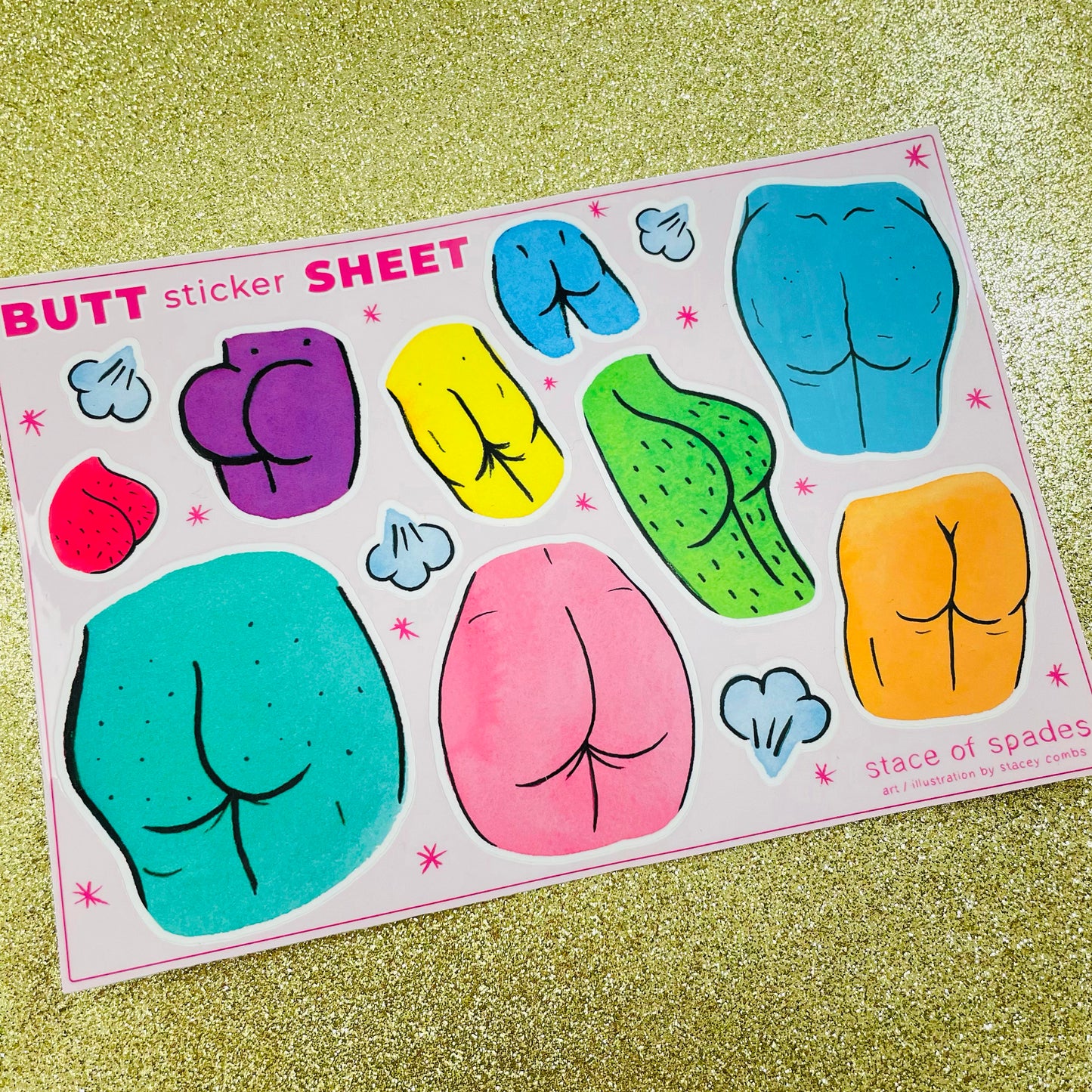 Butt Sticker Sheet