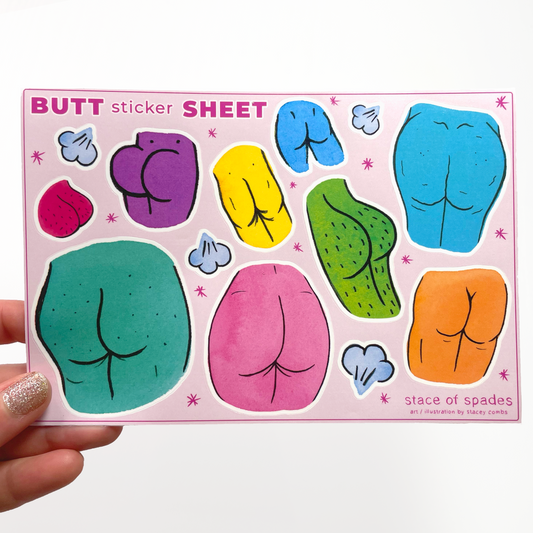 Butt Sticker Sheet