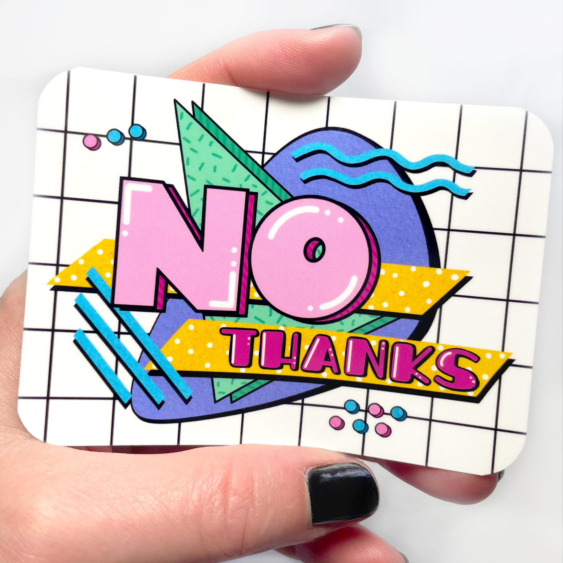 No Thanks' Sticker | Spreadshirt