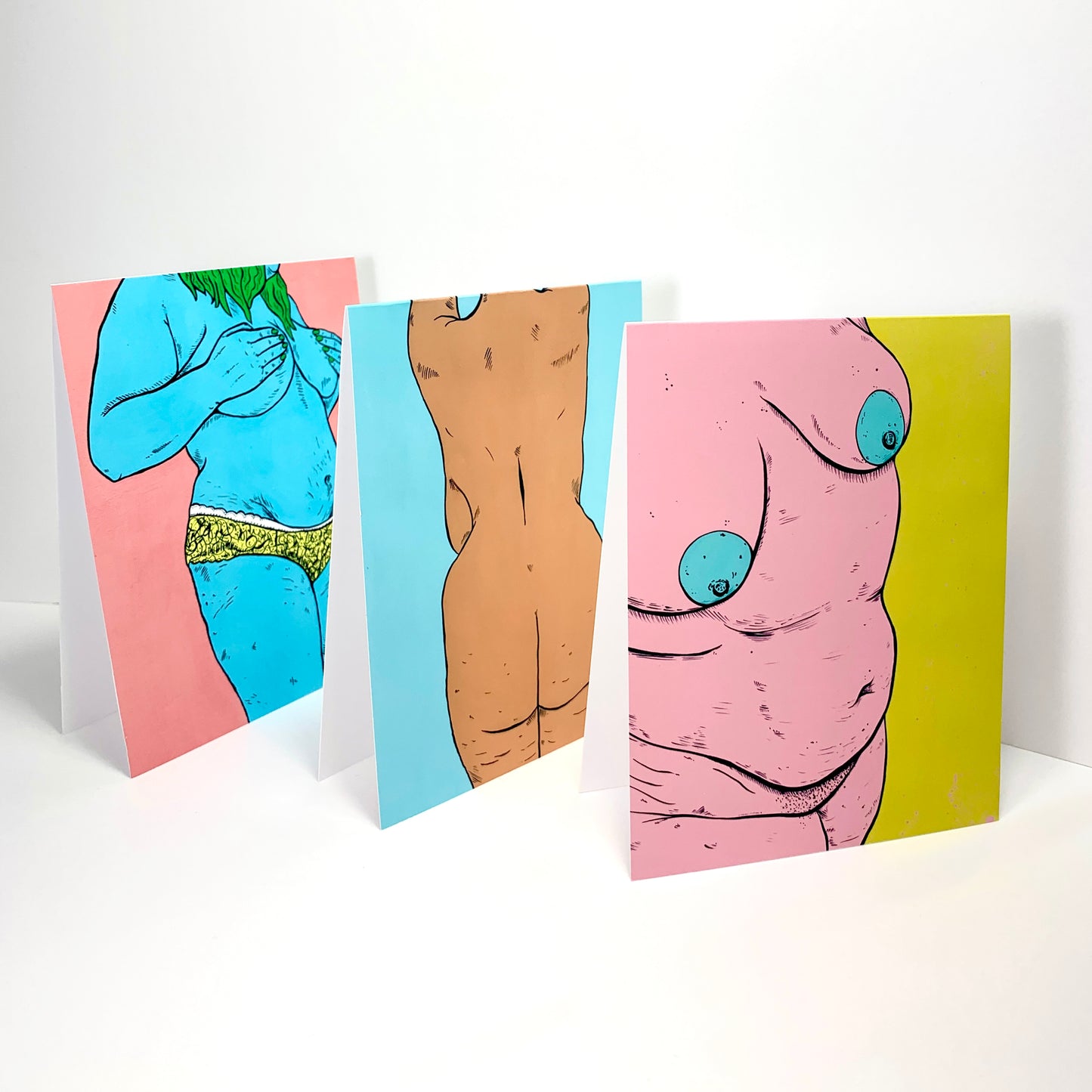 Body Project Greeting Card Sets (3 Cards with Envelopes)