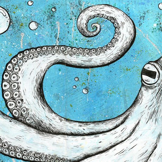 Underwater Octopus Painting