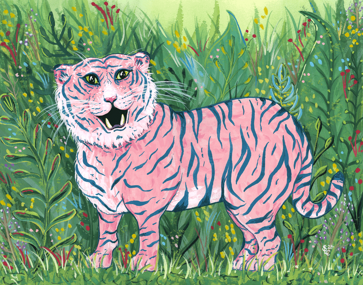 Pink Tiger Print