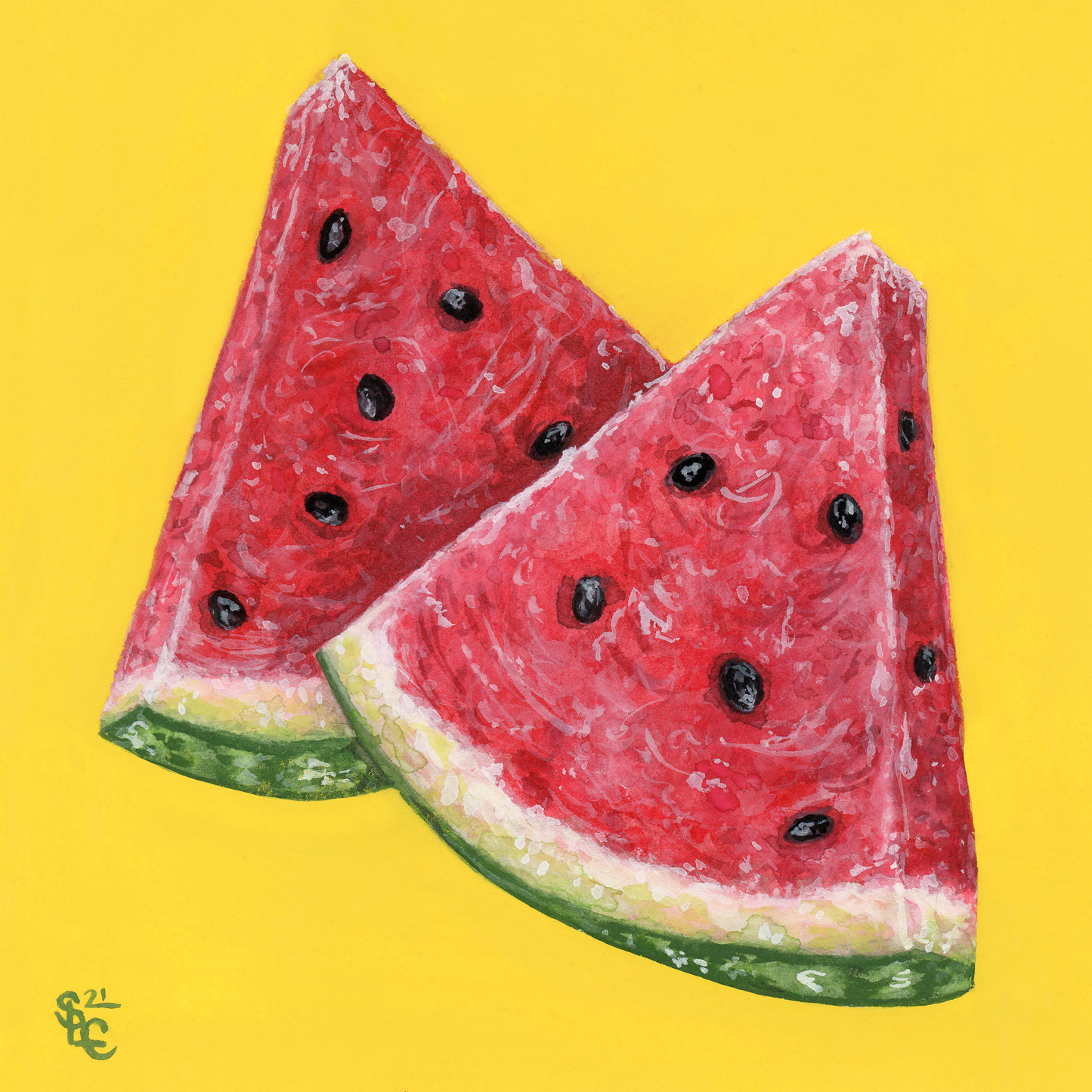 Food Illustrations- Original Watercolor + Gouache Paintings